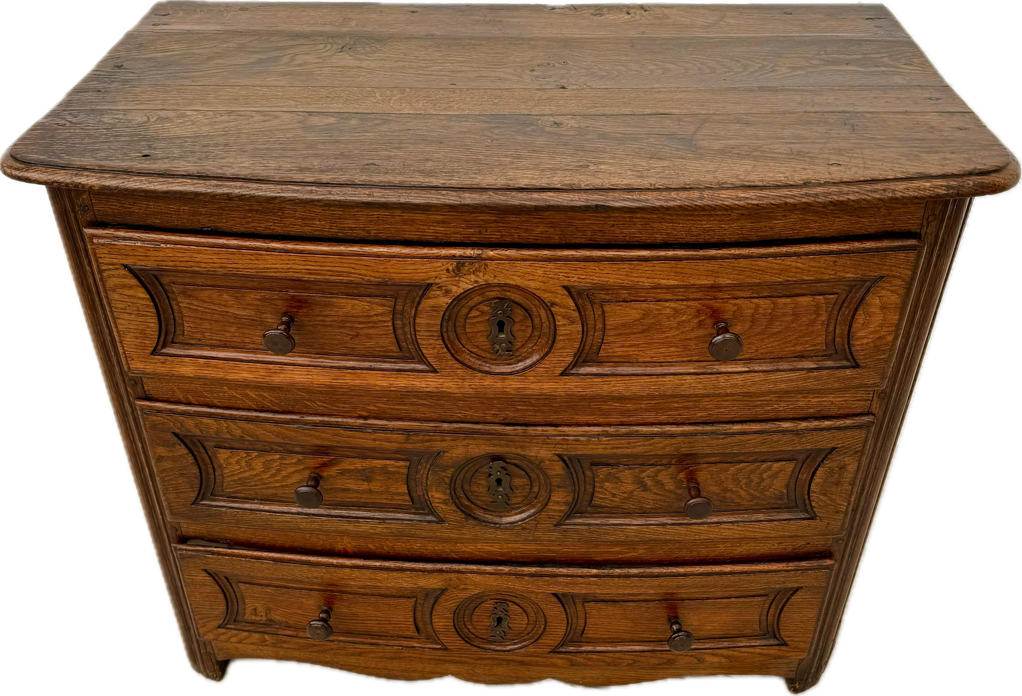 18th Century and Earlier French Provincial Oak Commode, 18th Century For Sale