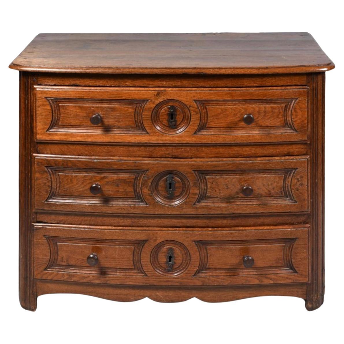 French Provincial Oak Commode, 18th Century For Sale