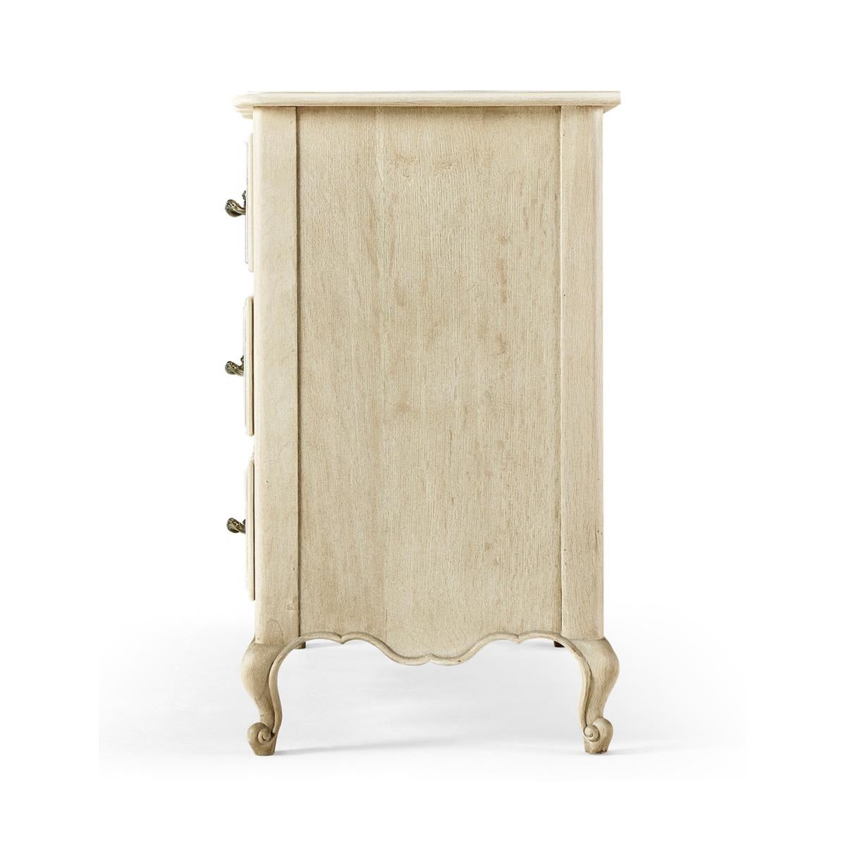 Rococo French Provincial Oak Commode For Sale