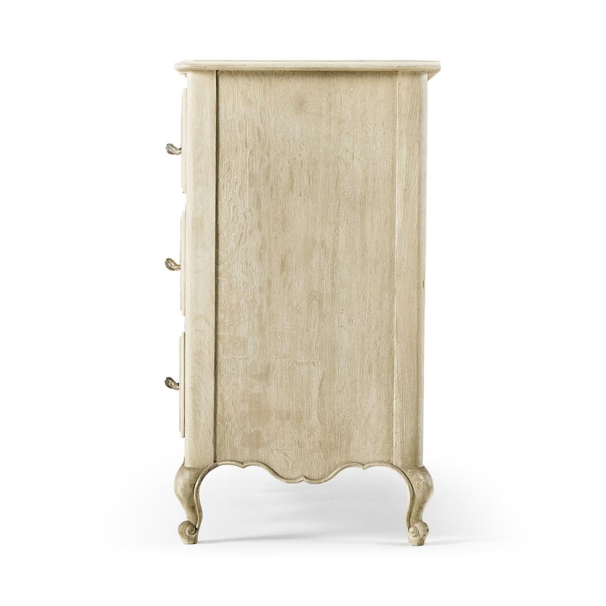 Rococo French Provincial Oak Commode For Sale
