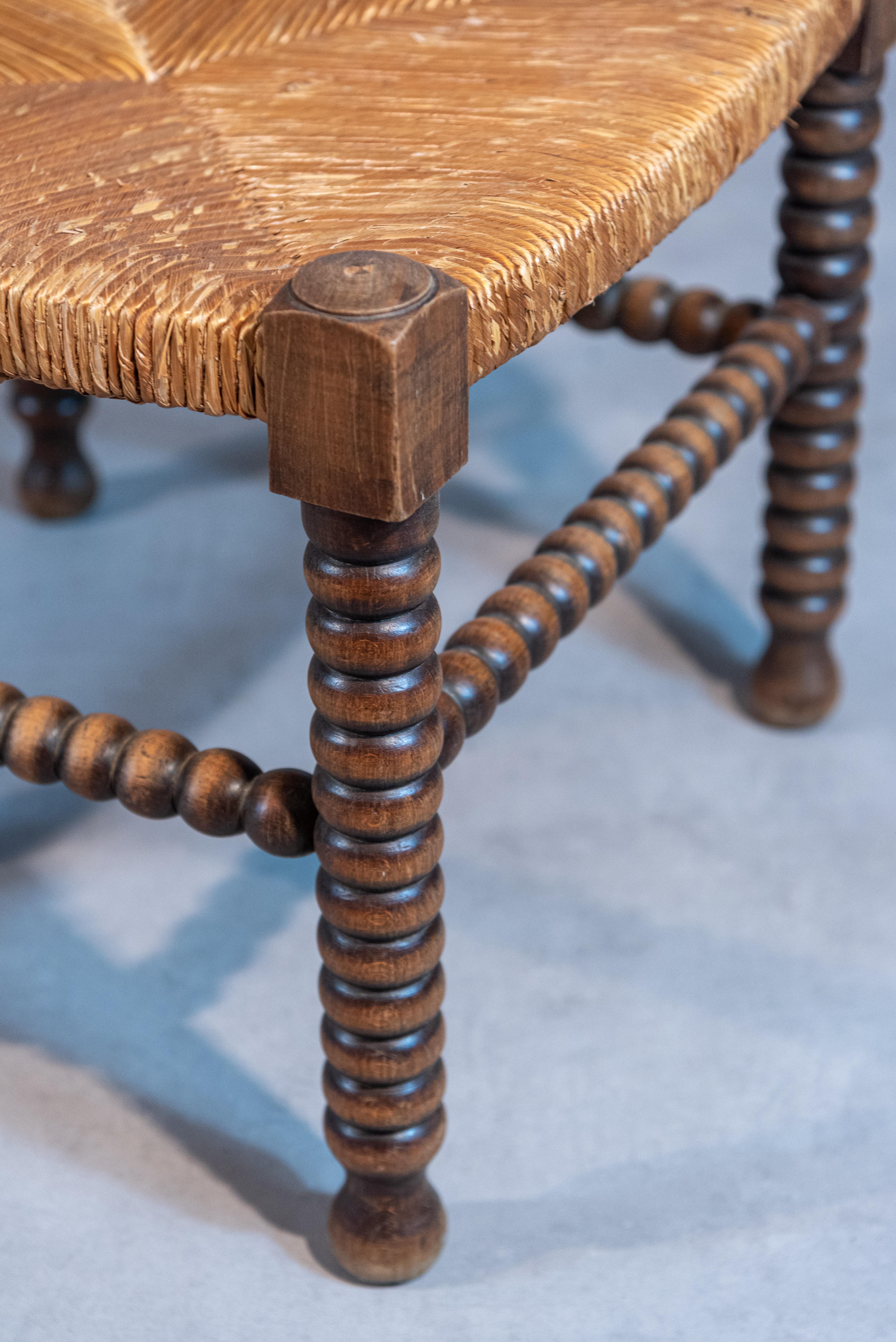 Hand-Crafted French Provincial Oak Corner Chair