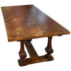 French Provincial Oak Dining Table