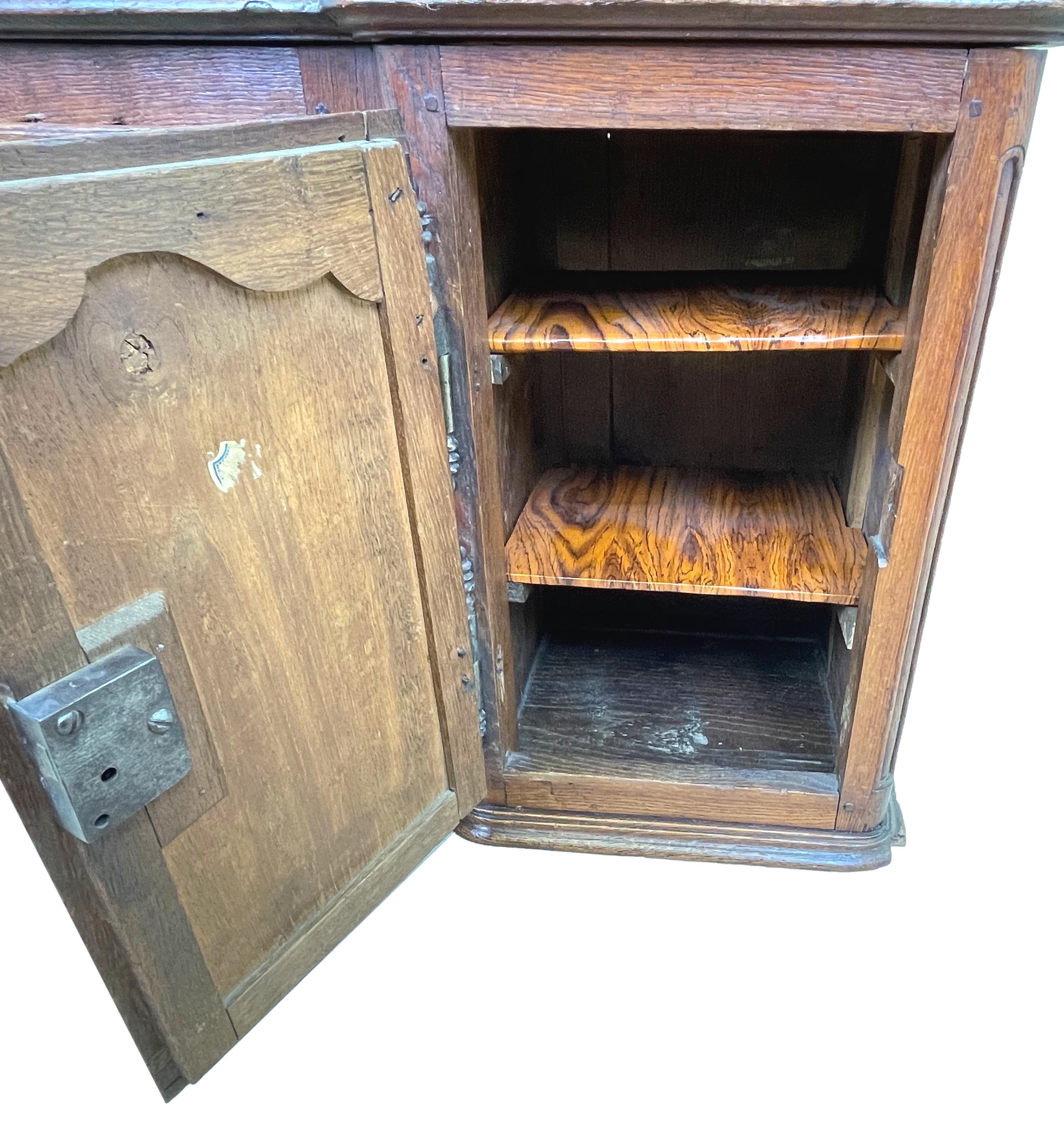 French Provincial Oak Wall Hanging Cupboard For Sale 2