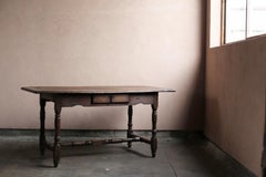 French Provincial Oak Writing Table Late 19th Century