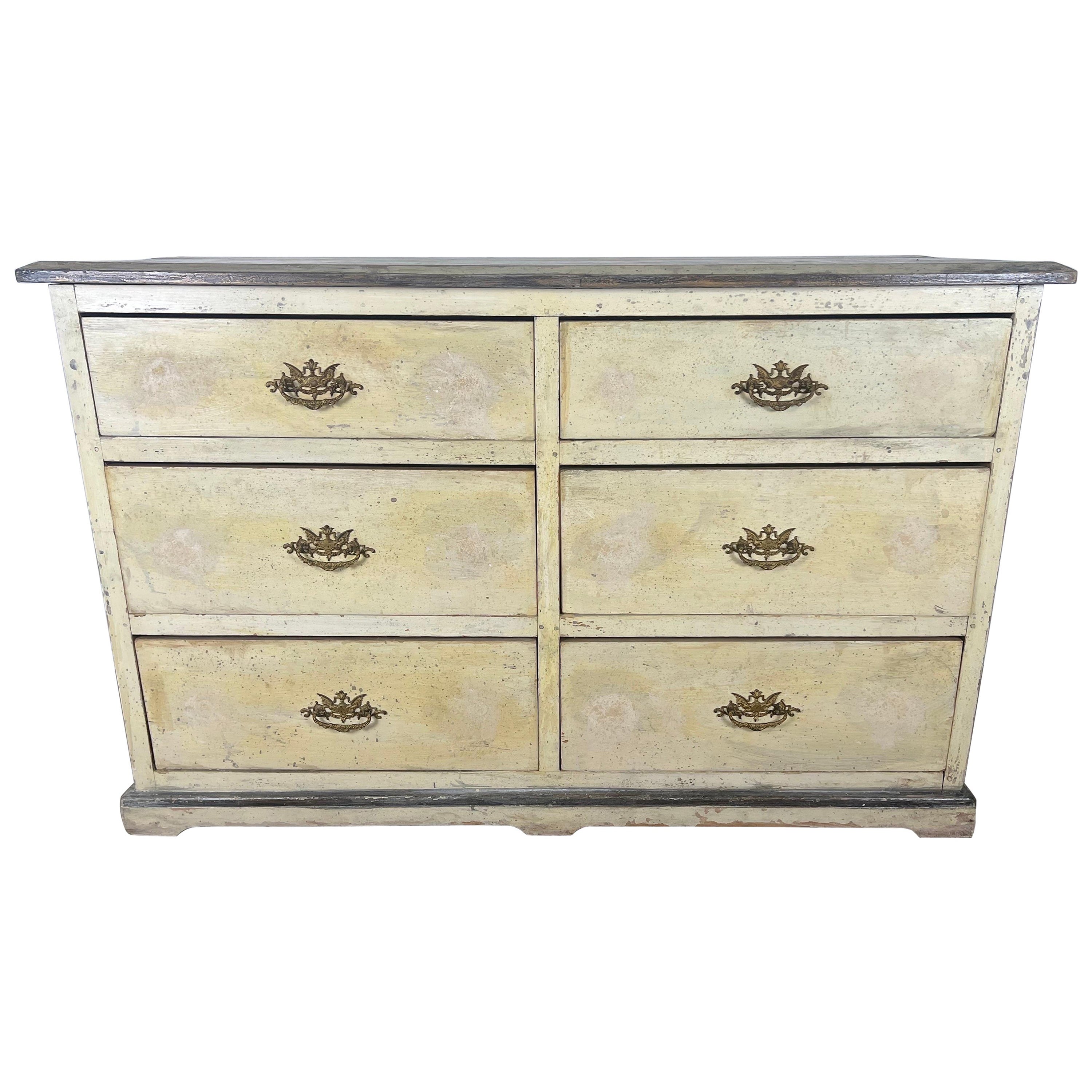 A.I.C. 19ème siècle, commode suédoise peinte de style gustavien en vente