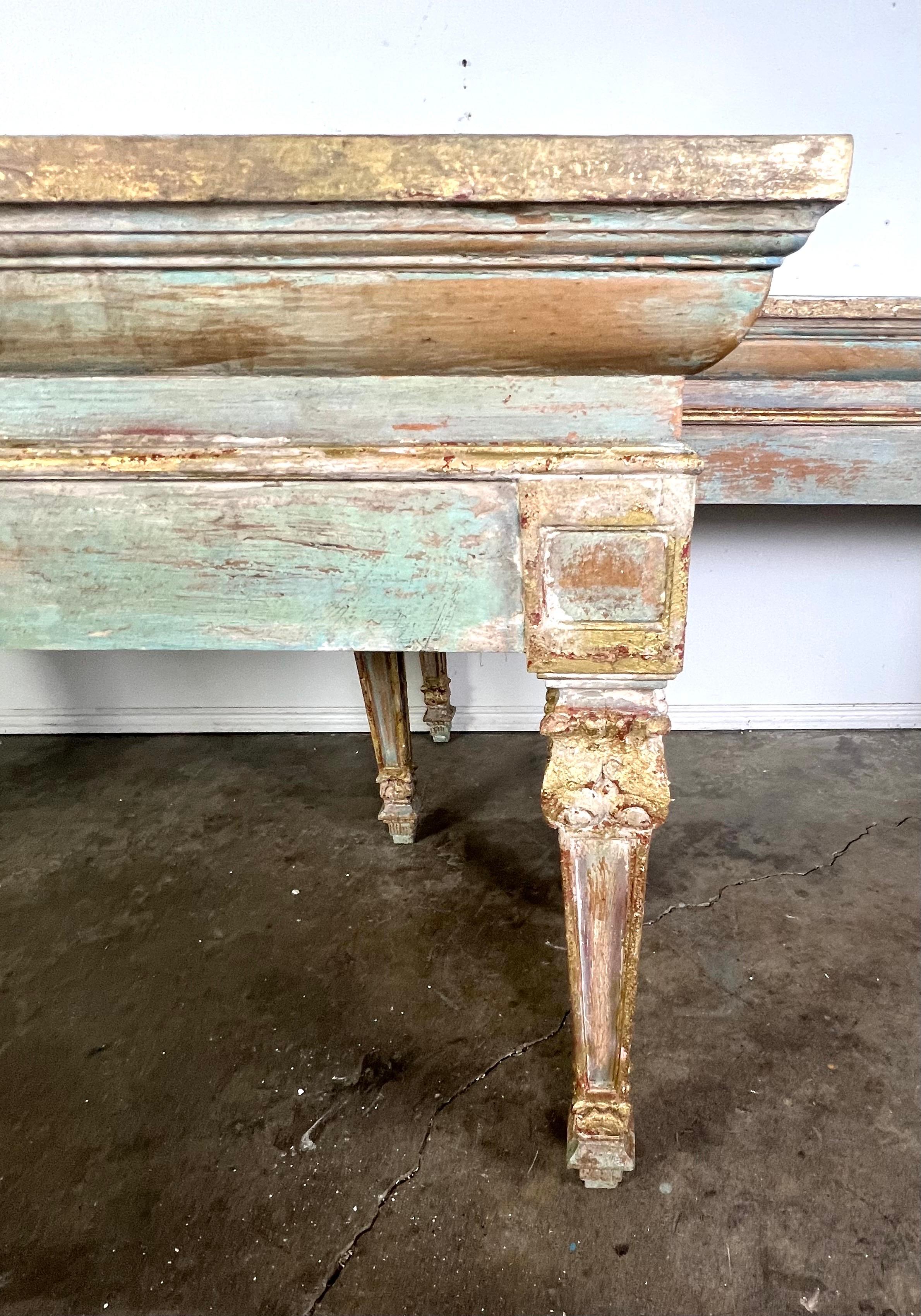 French Provincial Painted Console-Pair is Available For Sale 10