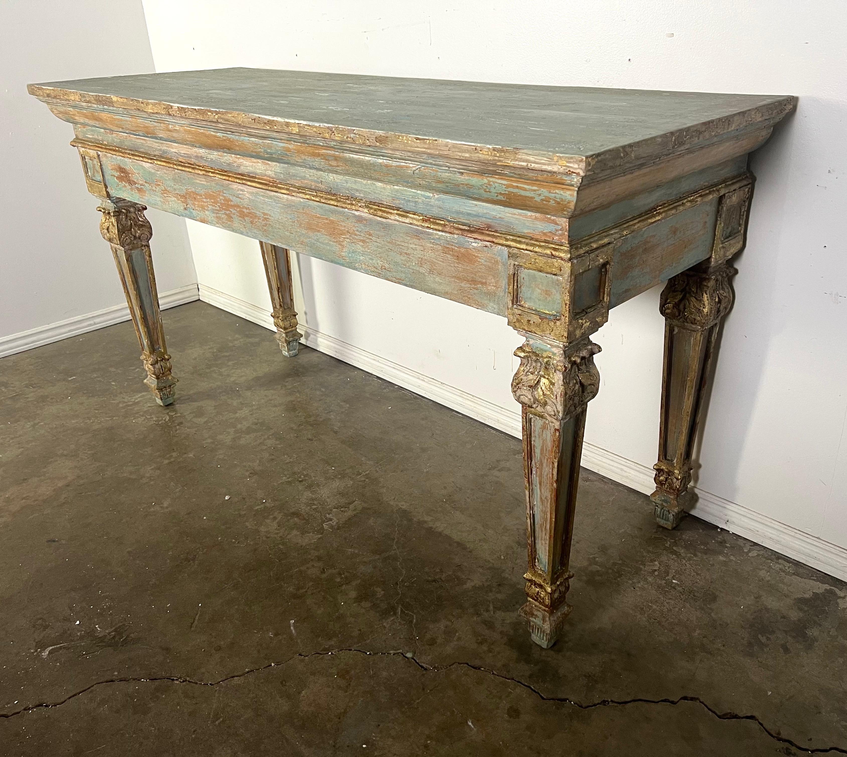 20th Century French Provincial Painted Console-Pair is Available For Sale