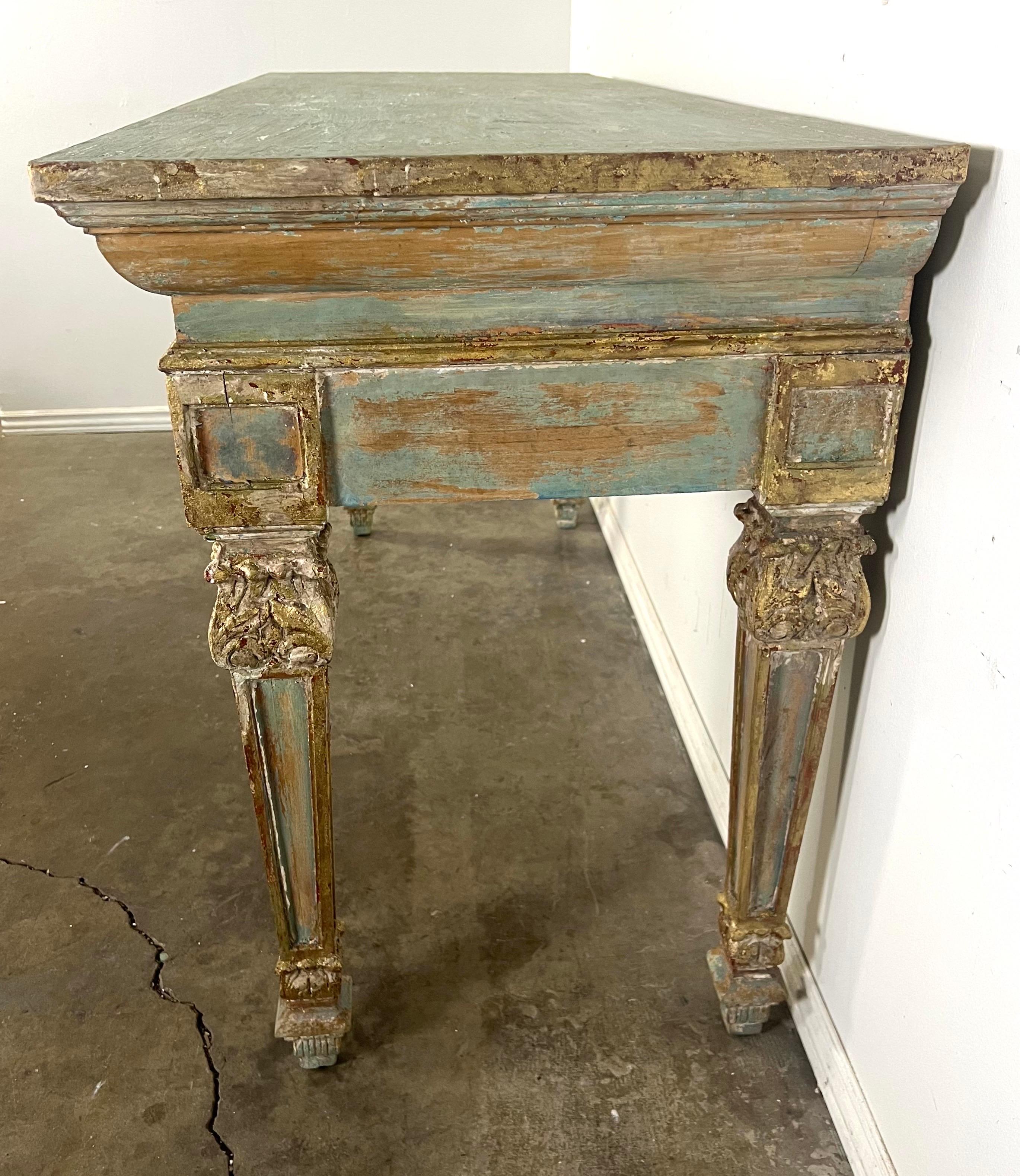 French Provincial Painted Console-Pair is Available For Sale 4