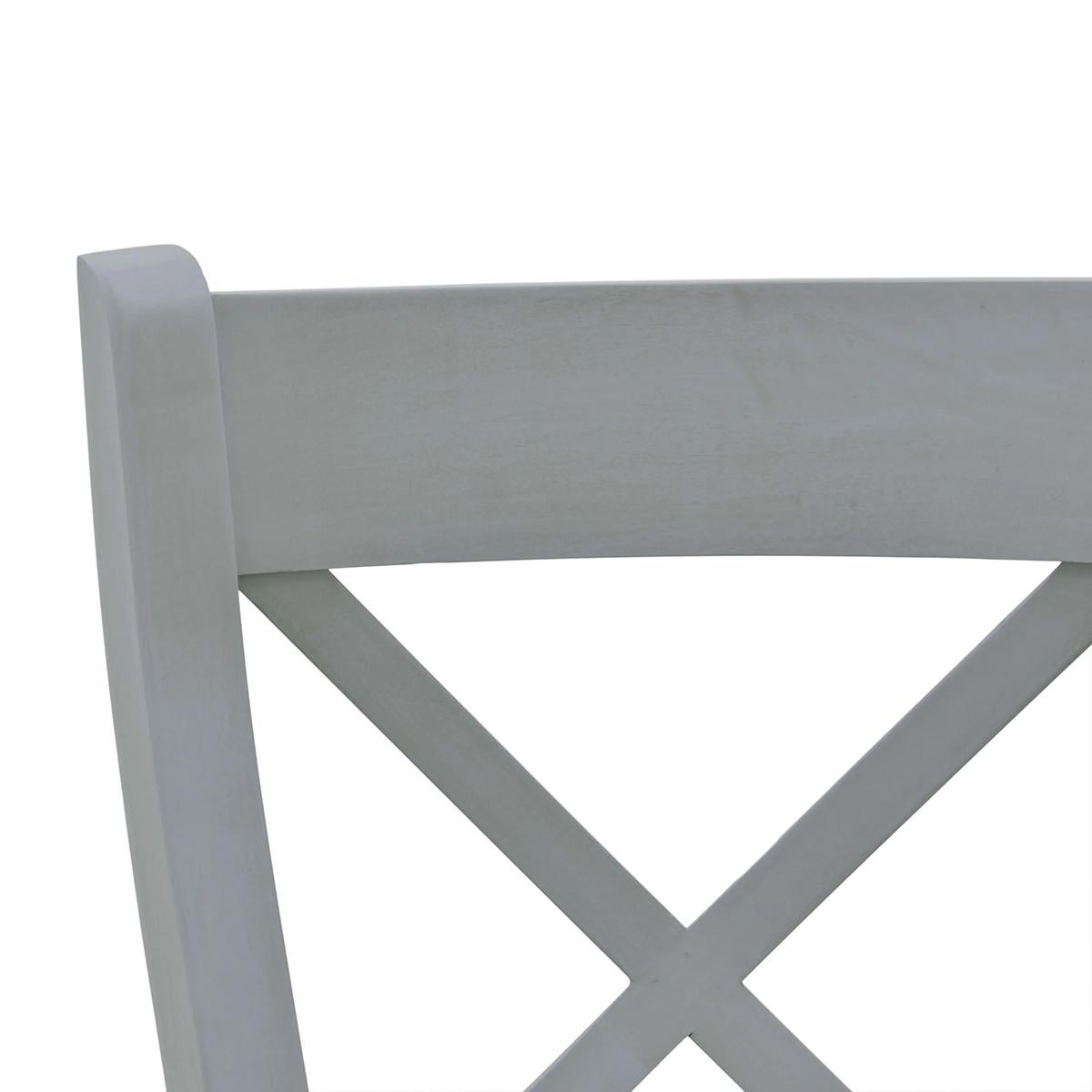 XXIe siècle et contemporain Chaise de salle à manger provinciale française peinte (set of 2) en vente