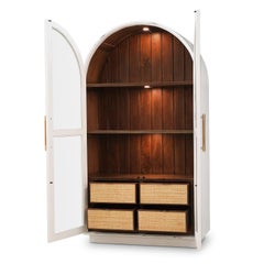 French Provincial Painted Display Cabinet