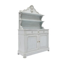 French Provincial Painted Double Corps Buffet, "Saint Hubert”, Circa 1880