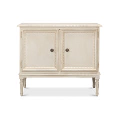 French Provincial Painted Side Cabinet