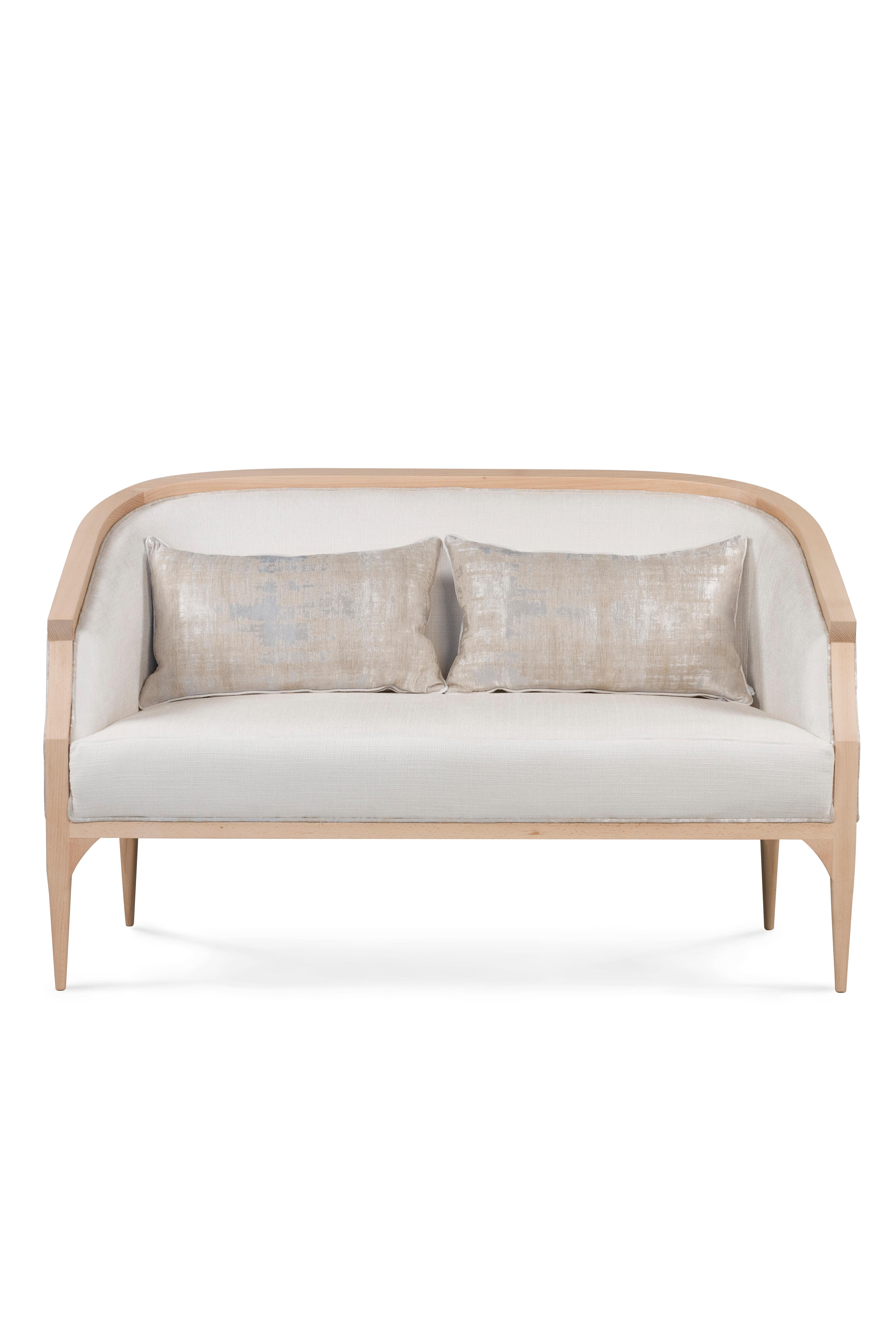 Loveseat francés provincial Paris al estilo de los años 30, hecho a mano por Greenapple Provincial francés en venta