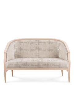 Loveseat francés provincial Paris al estilo de los años 30, hecho a mano por Greenapple