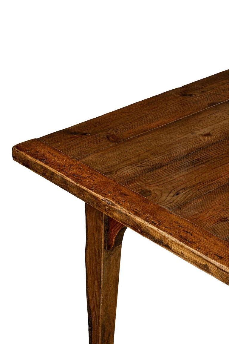 French Provincial Pine Dining Table with Removable Leaves at 1stDibs