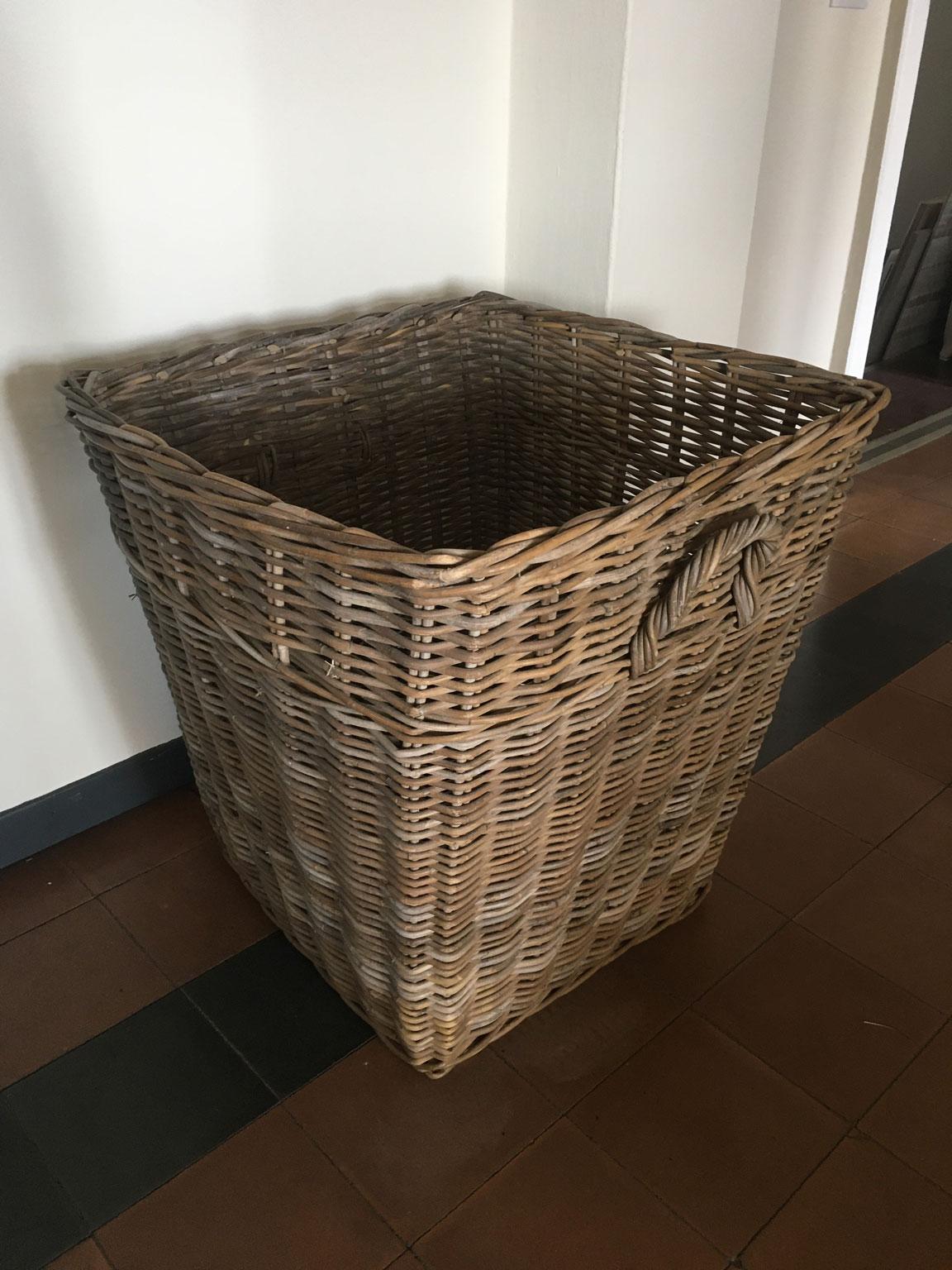 French Provincial Rattan Planter Chachepot For Sale 4