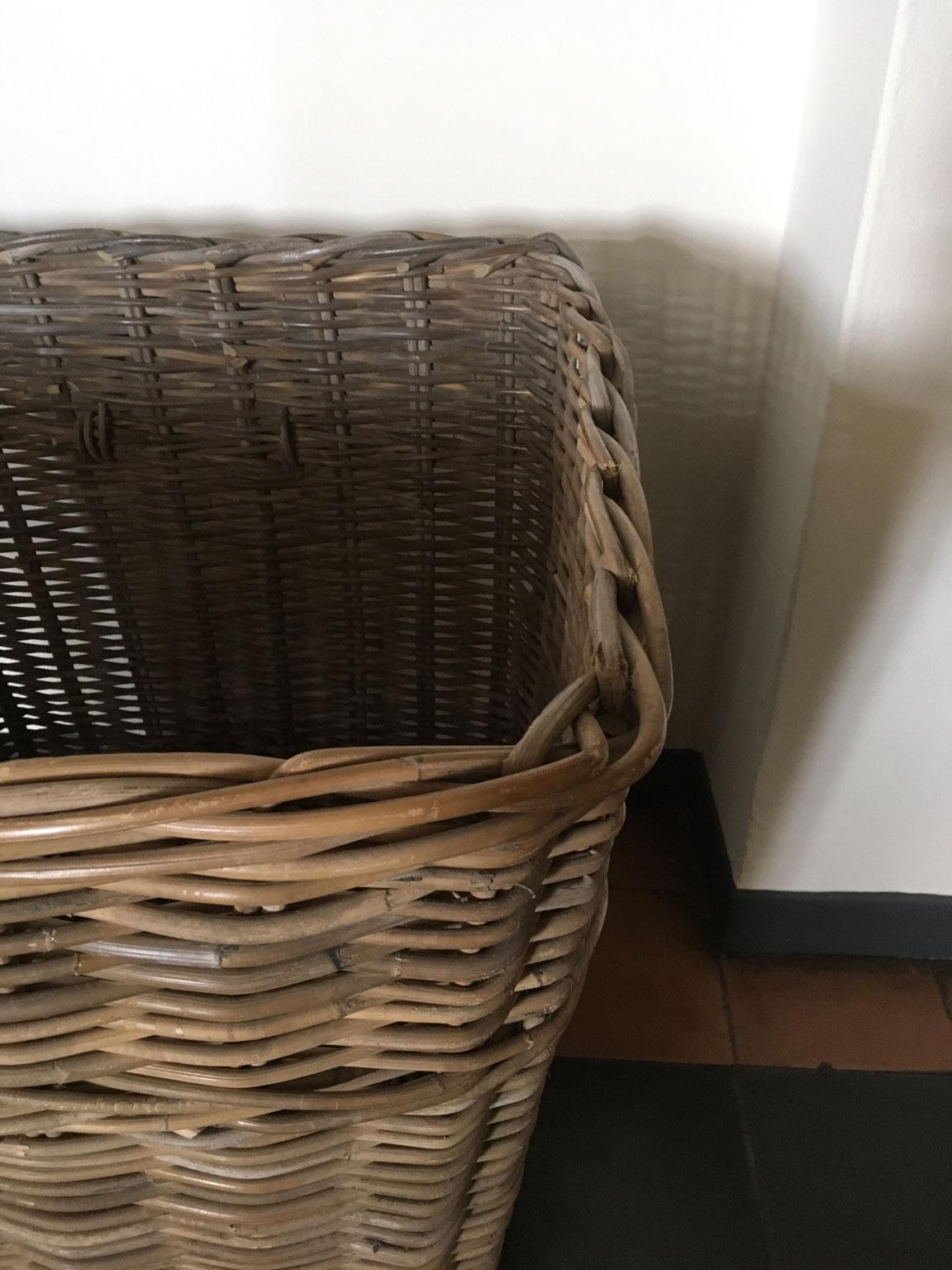 French Provincial Rattan Planter Chachepot For Sale 2