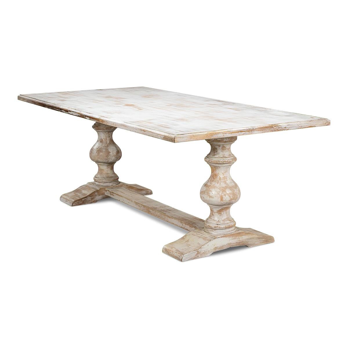 Rustic French Provincial Refectory Table For Sale