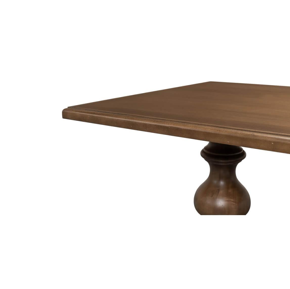 Asian French Provincial Refectory Table For Sale