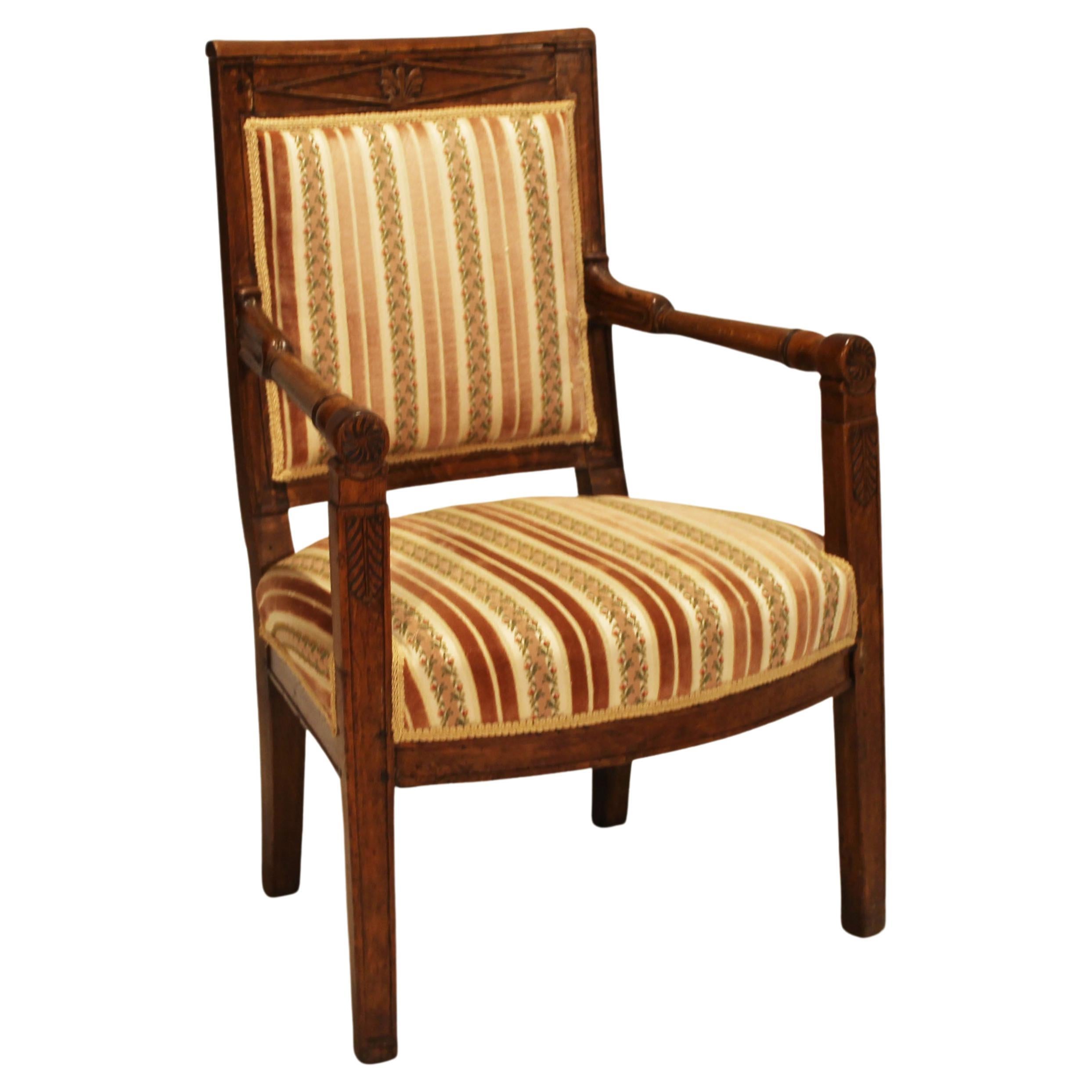 French Provincial Restauration Fauteuil Chair For Sale At 1stDibs French Provincial Restauration Fauteuil Chair For Sale At 1stDibs