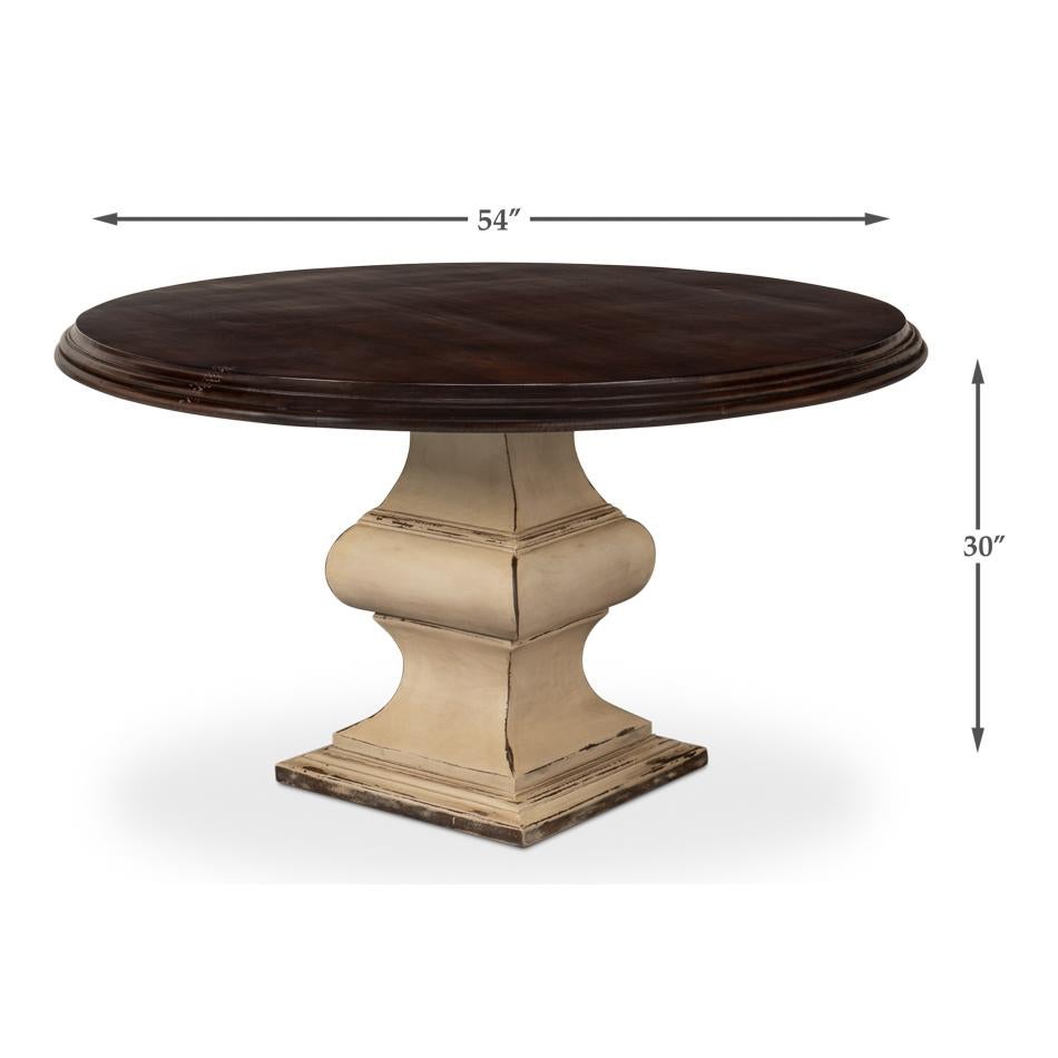 French Provincial Round Dining Table For Sale 2