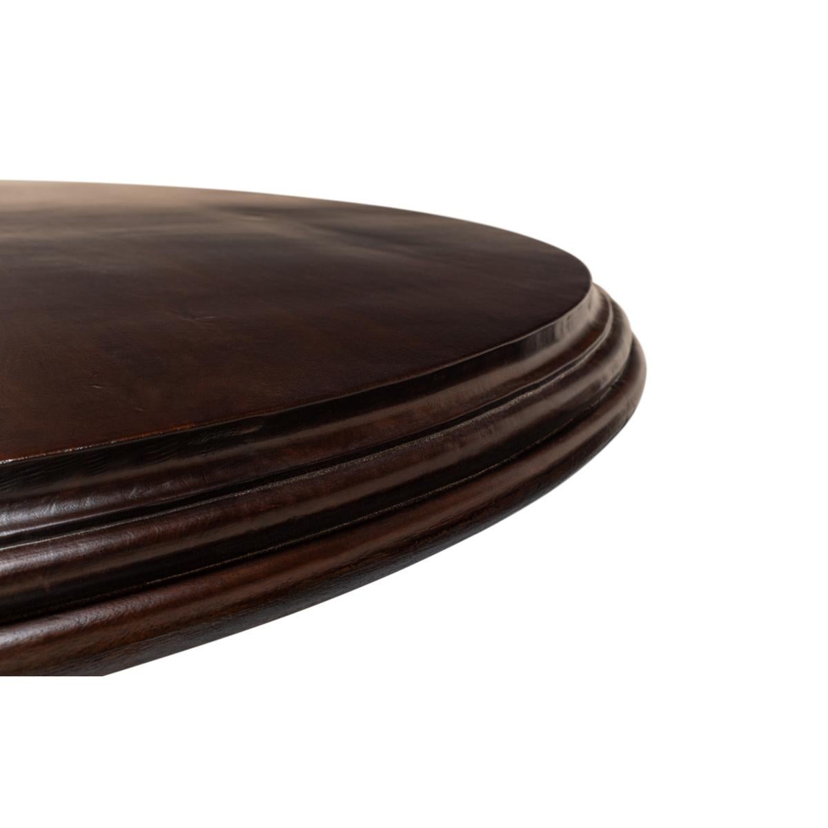 Asian French Provincial Round Dining Table For Sale