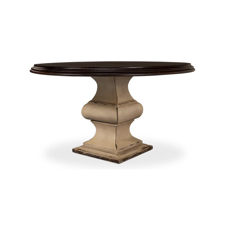 French Provincial Round Dining Table For Sale at 1stDibs