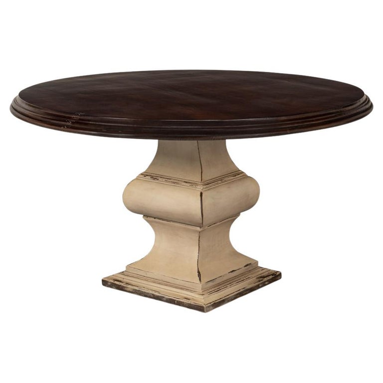 French Provincial Round Dining Table For Sale at 1stDibs