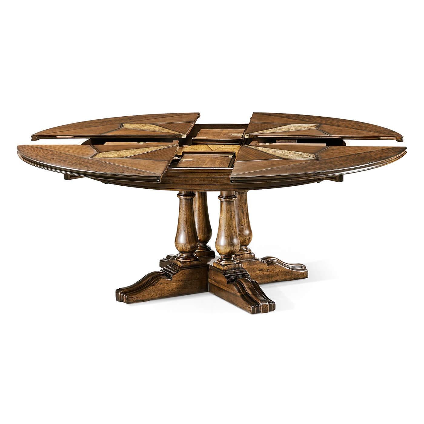 round french provincial dining table