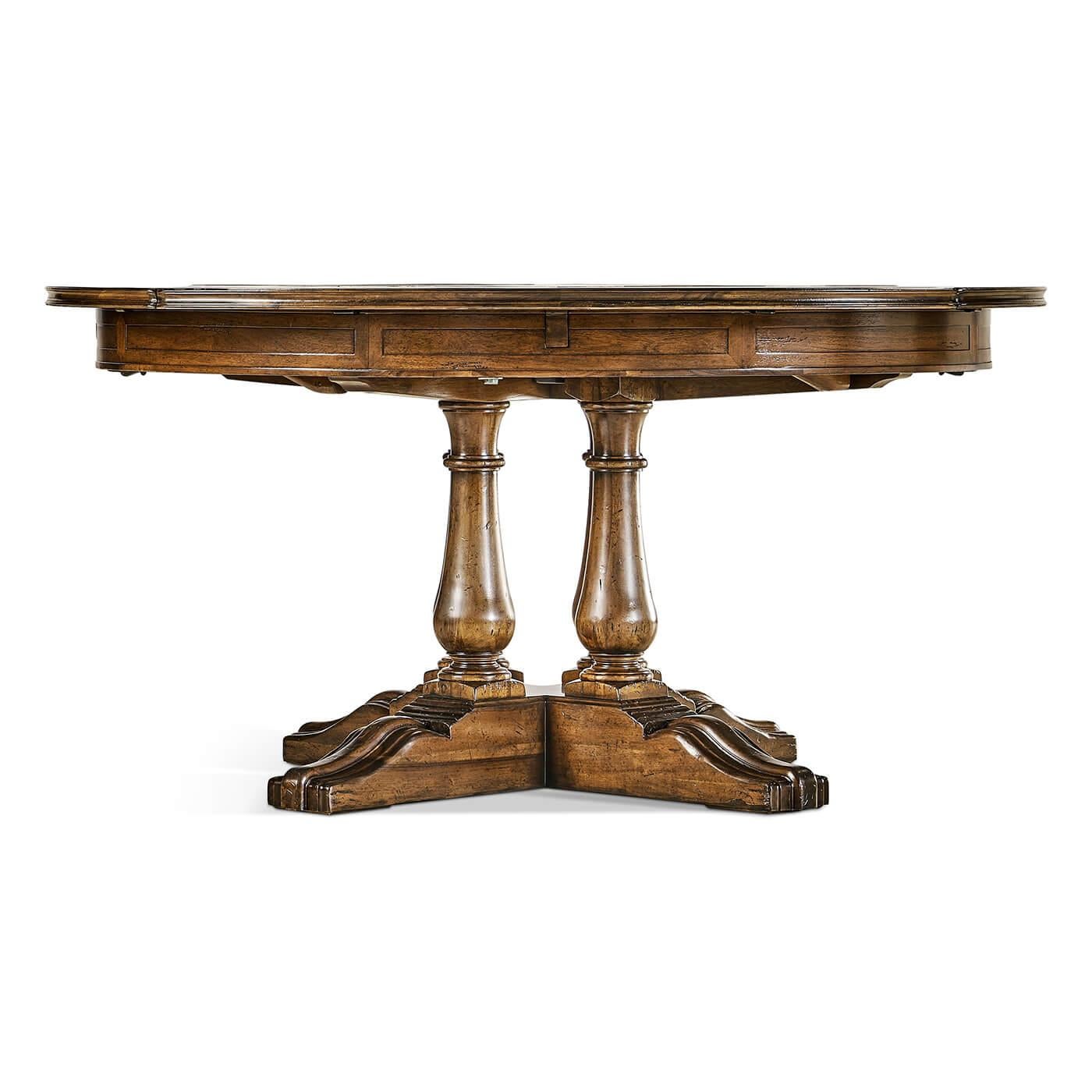 Vietnamese French Provincial Round Extension Dining Table