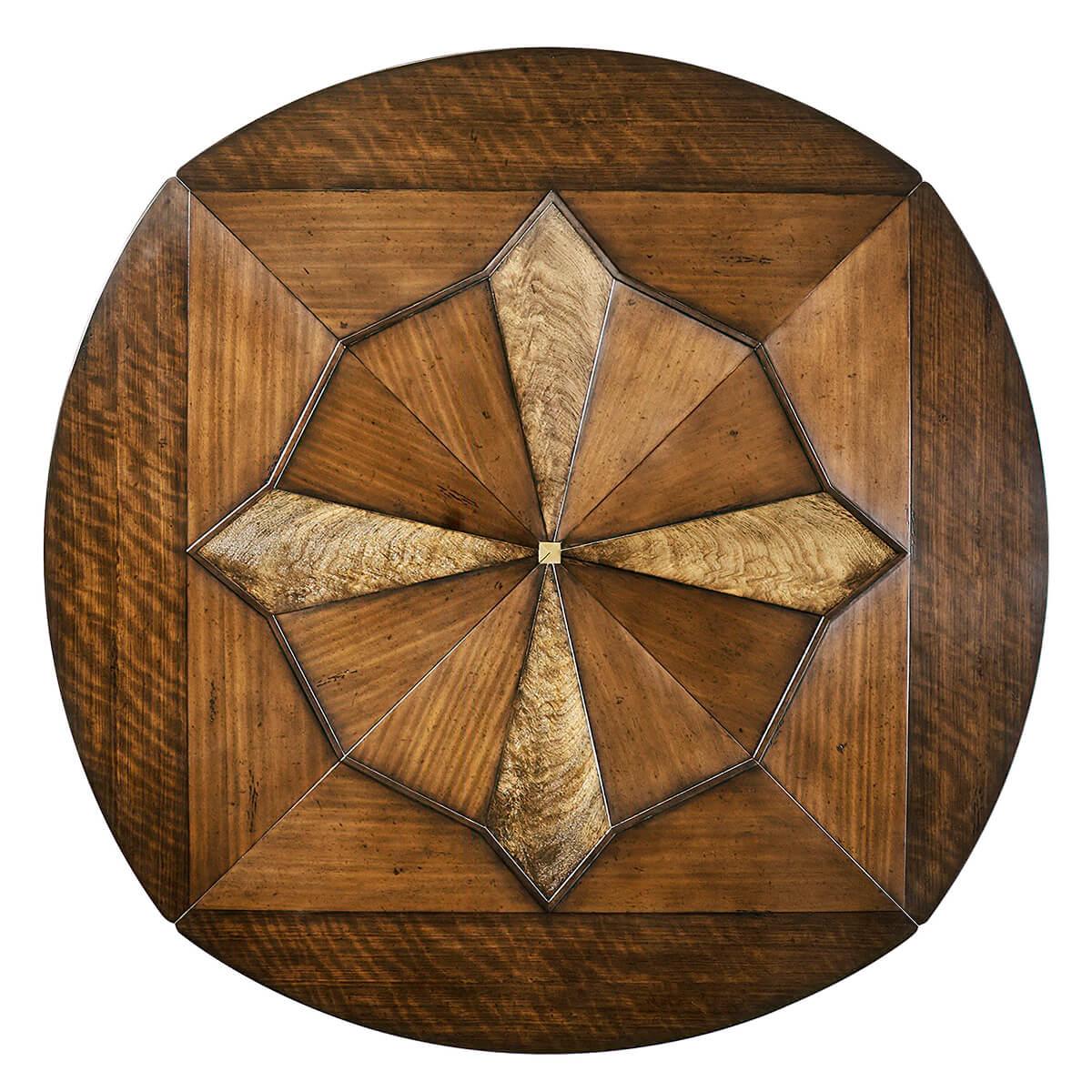 Contemporary French Provincial Round Extension Dining Table