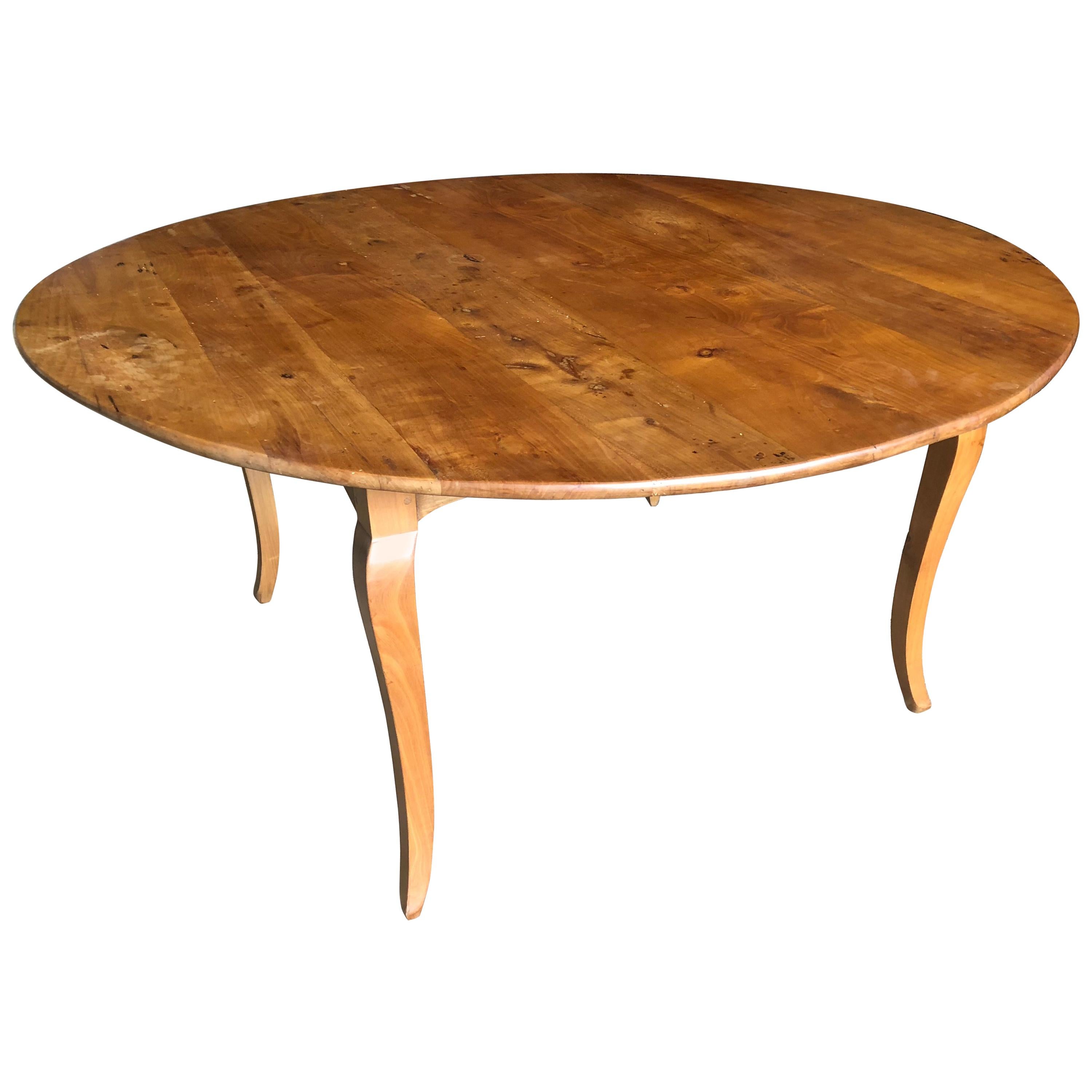 French Provincial Round Farm Table in Cherry