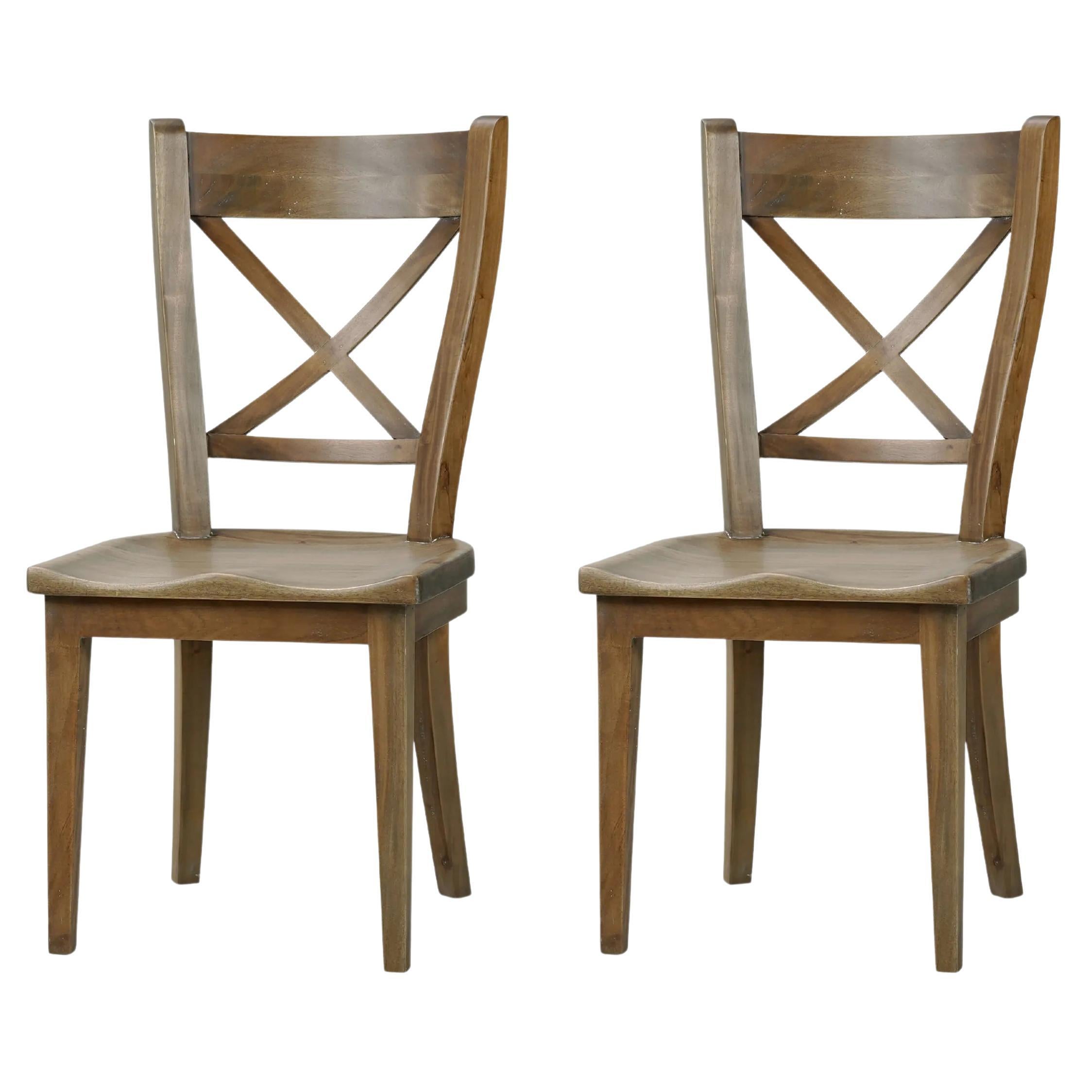 French Provincial Rustic Dining Chair (Set of 2)