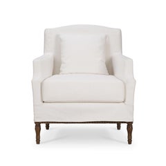 French Provincial Slip Cover Armchair