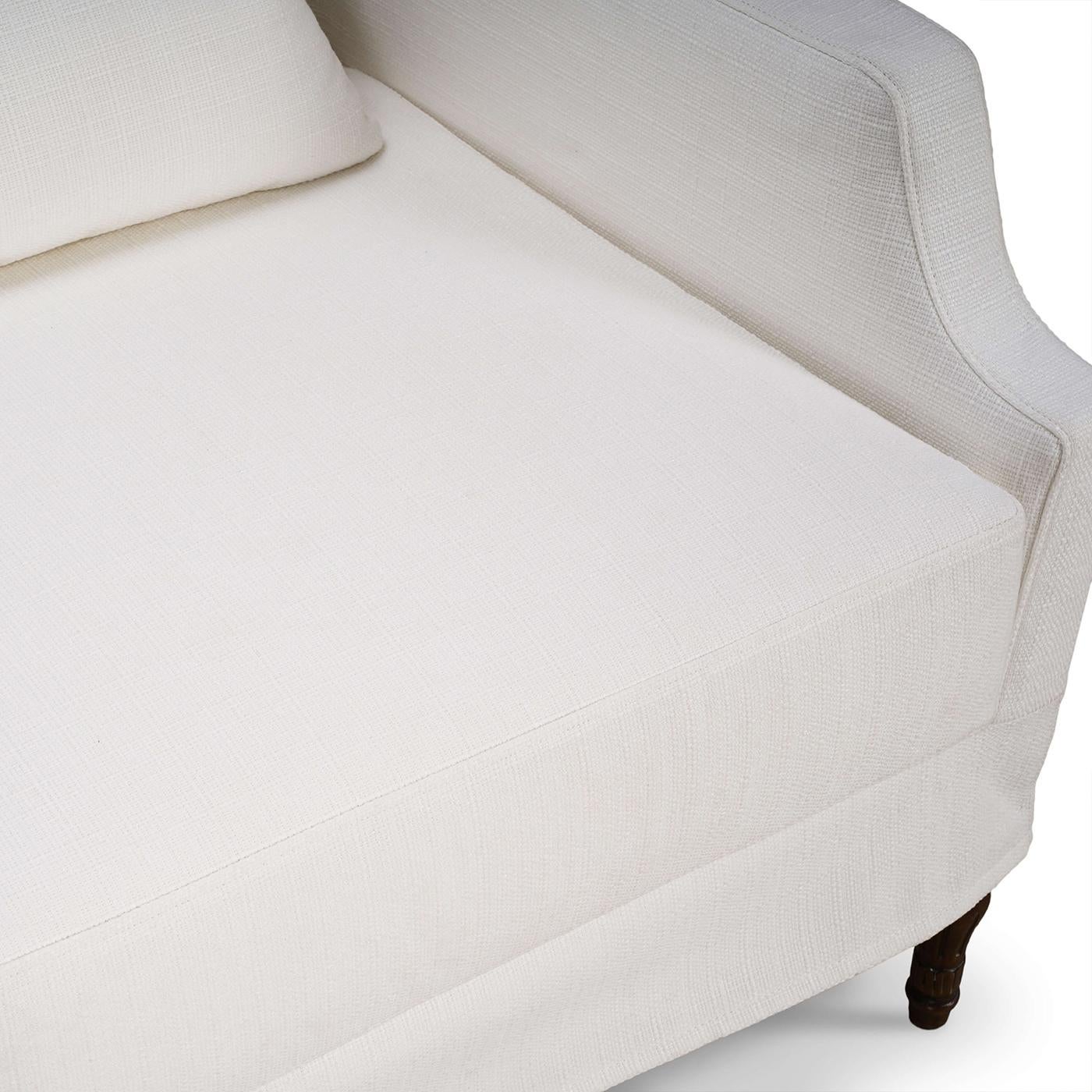 French Provincial Slip Cover Armchair For Sale 2