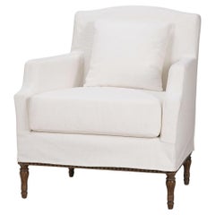 French Provincial Sessel mit Schlupfbezug