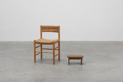 French Provincial Small 19th century rustic oak bench, France