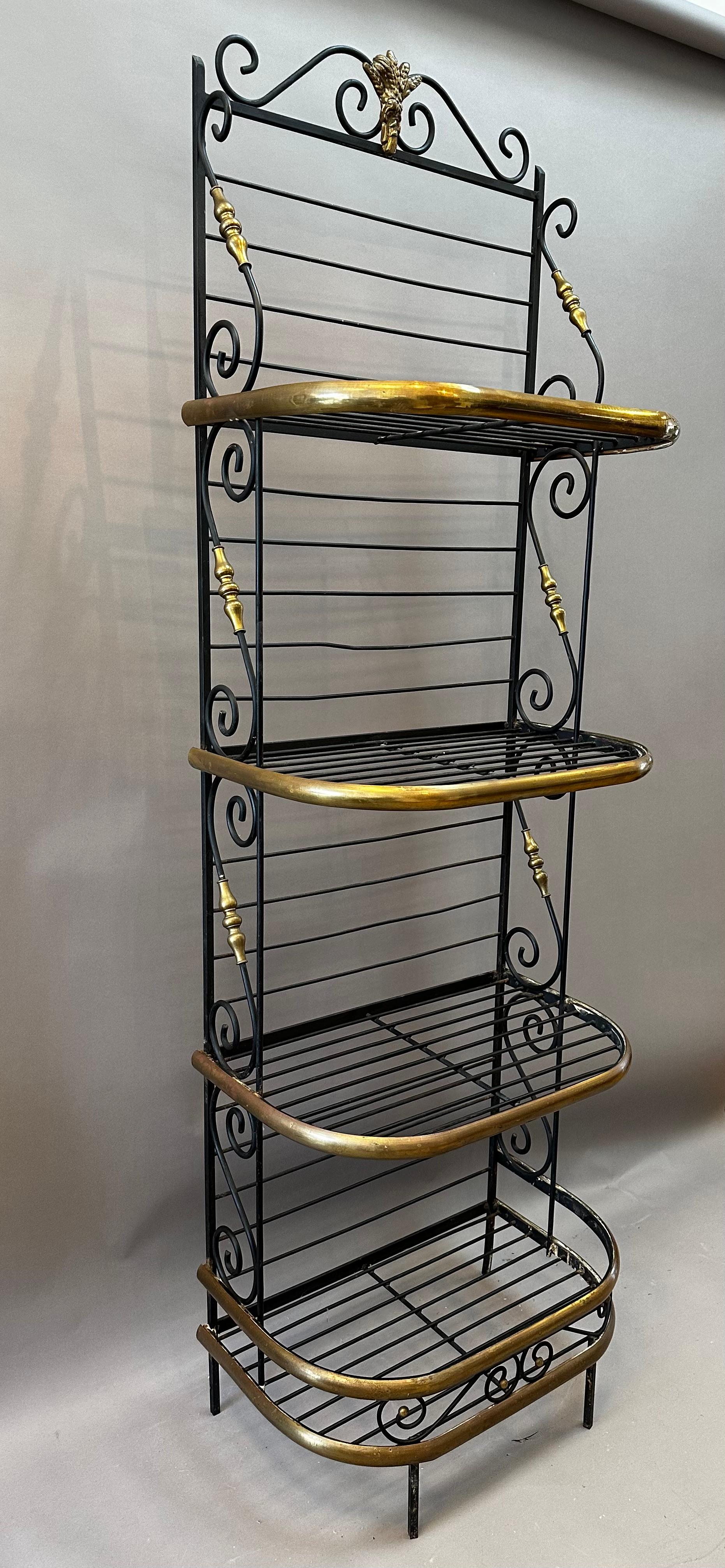 antique bakers rack french