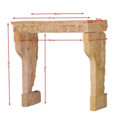 French Provincial Stone Fireplace Surround From Provence Bastide