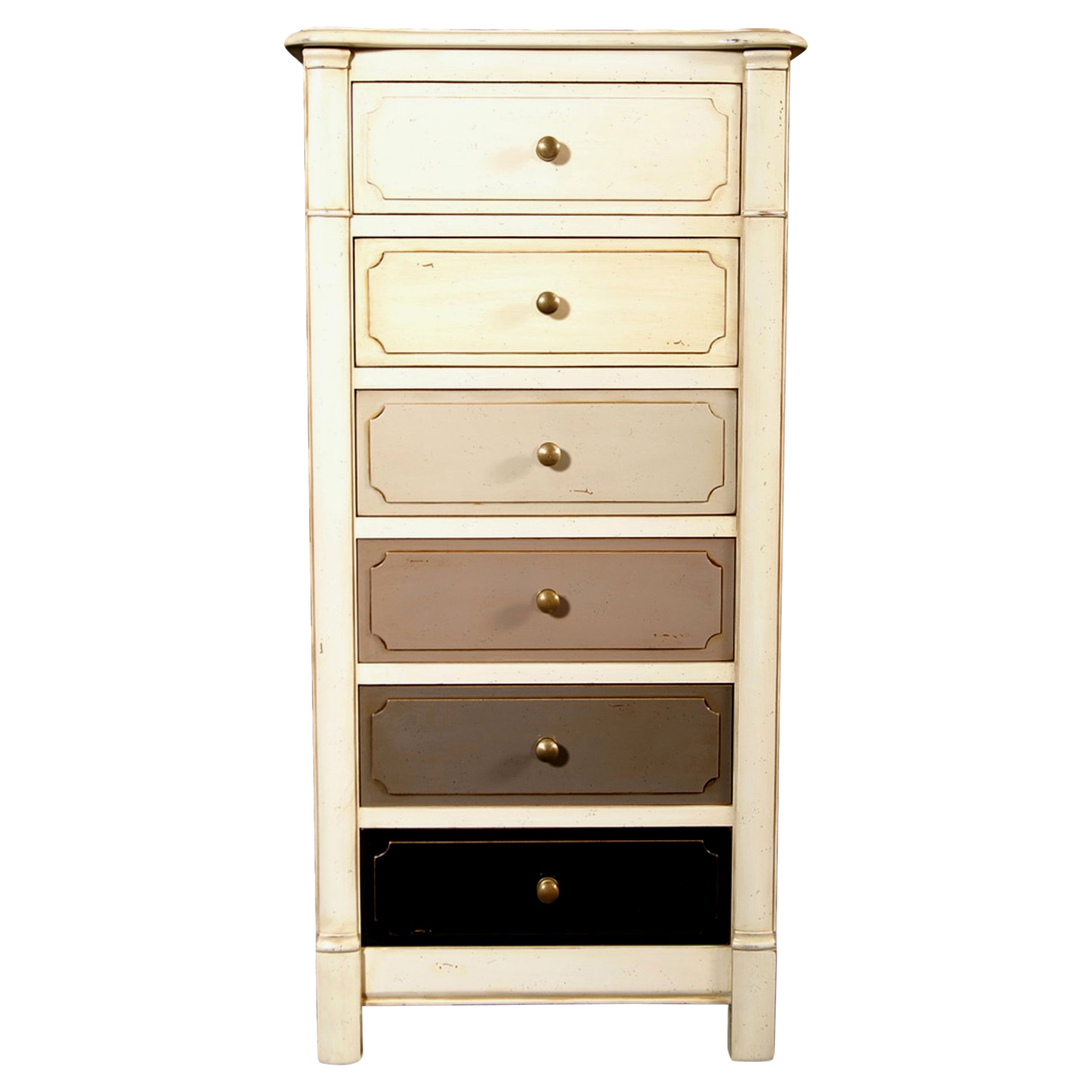 French Provincial style 6-drawer handcrafted Chiffonier in solid cherry wood