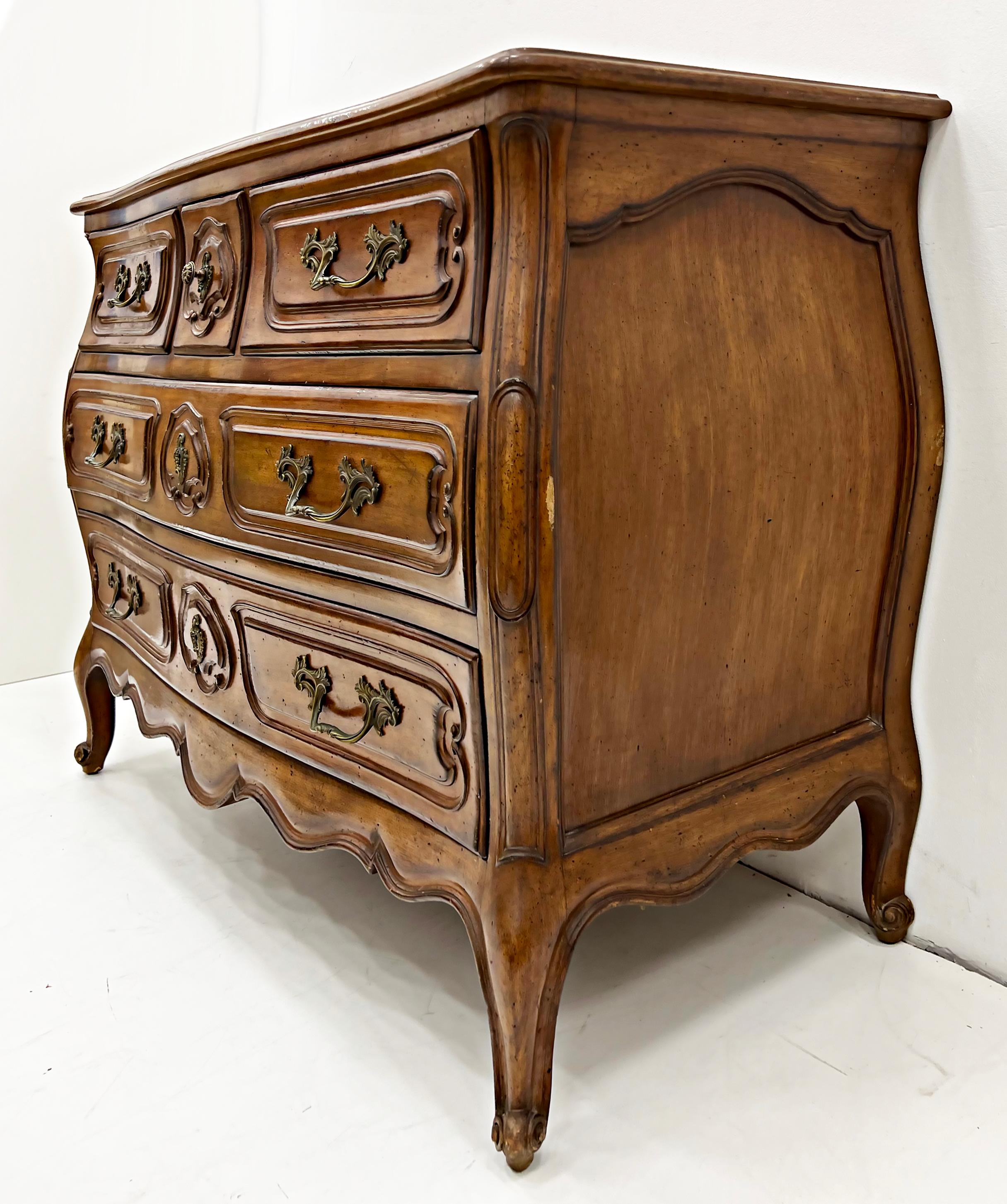 French Provincial Style Auffray & Co. Bombay Chest of Drawers In Good Condition In Miami, FL