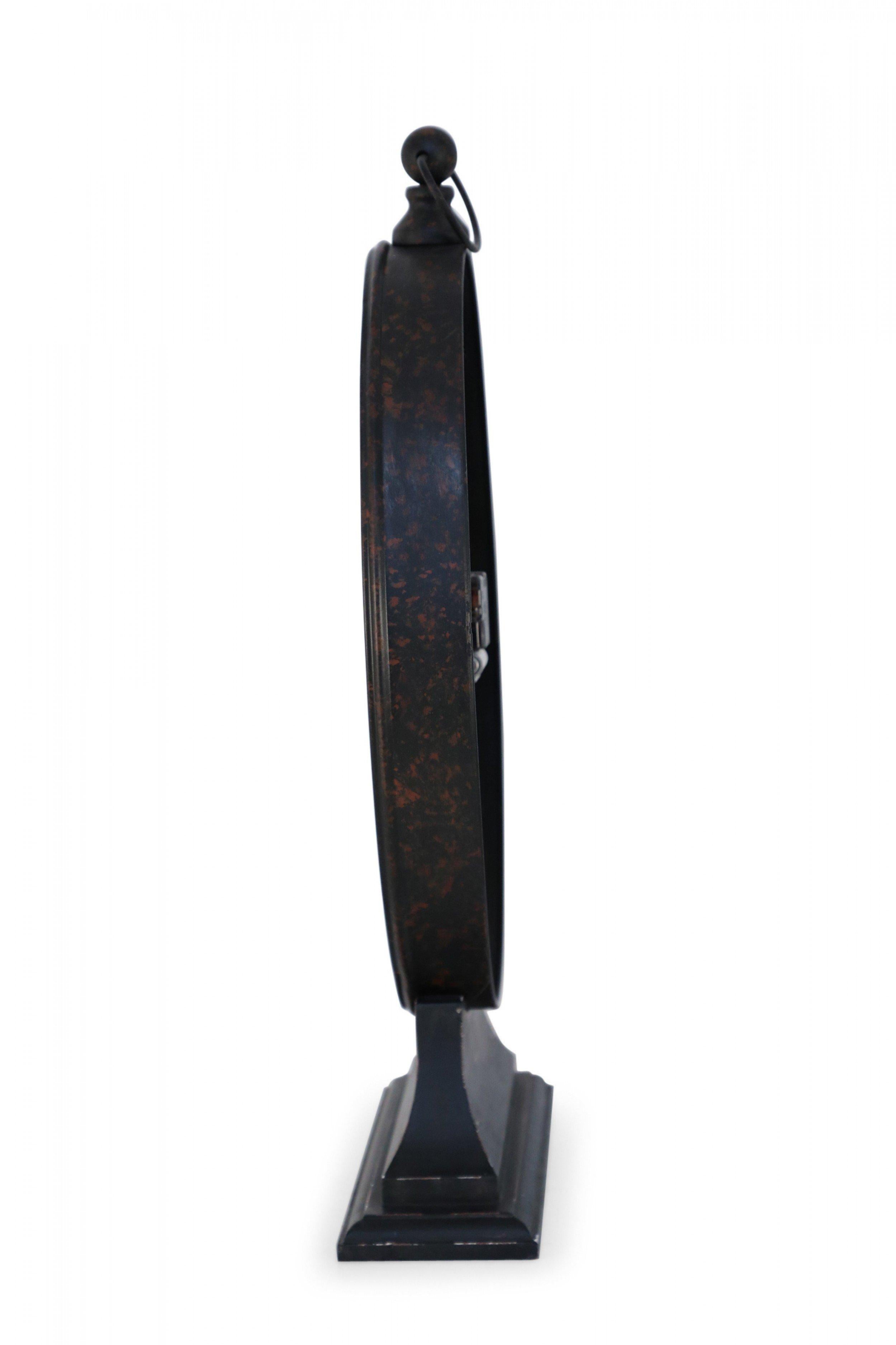 Reloj de Tole Negro Estilo Provincial Francés con Base en venta 2
