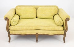 French Provincial Style Chartreuse Sofa