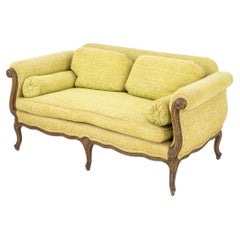 French Provincial Style Chartreuse Sofa