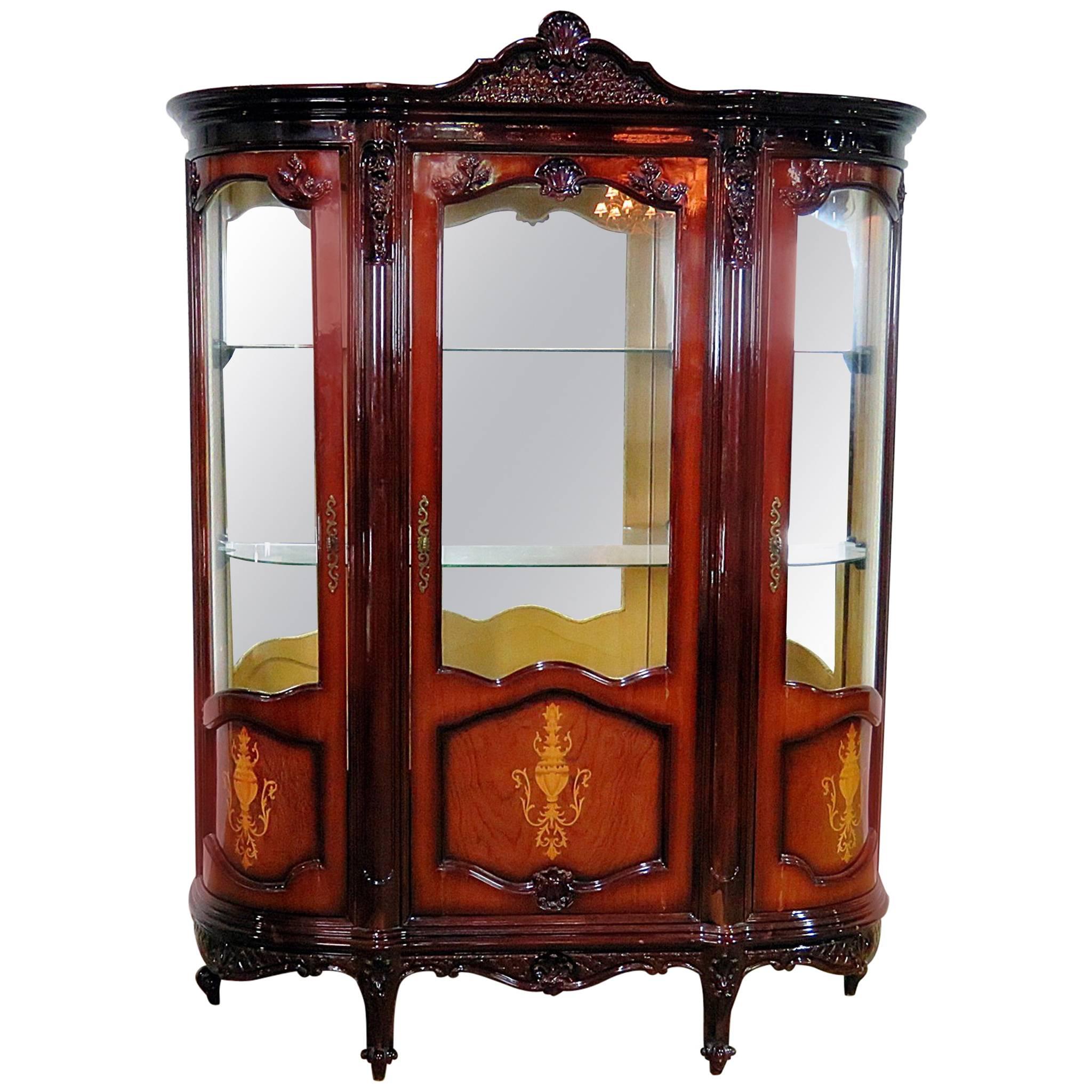 French Provincial Style China Cabinet