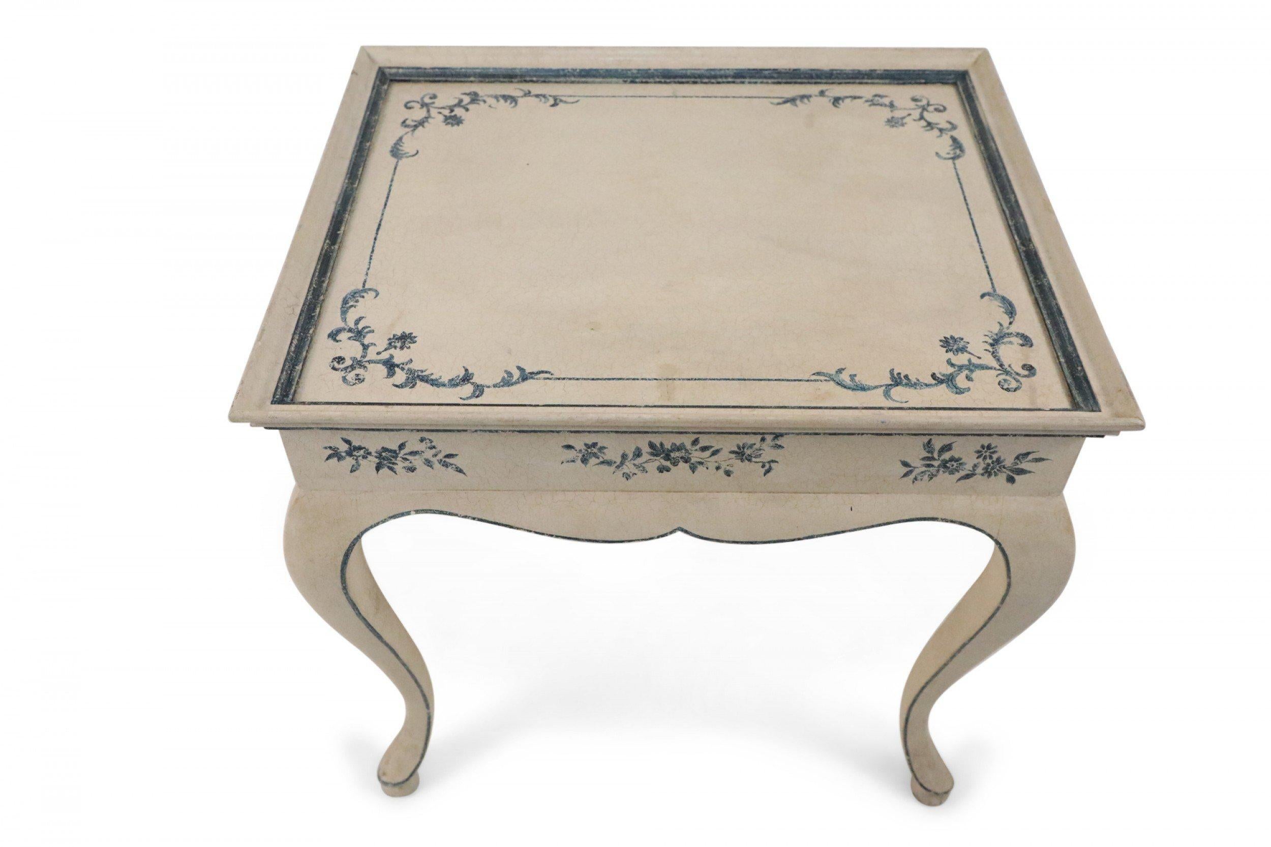 French Provincial Style Cream Wooden Center Table For Sale 5
