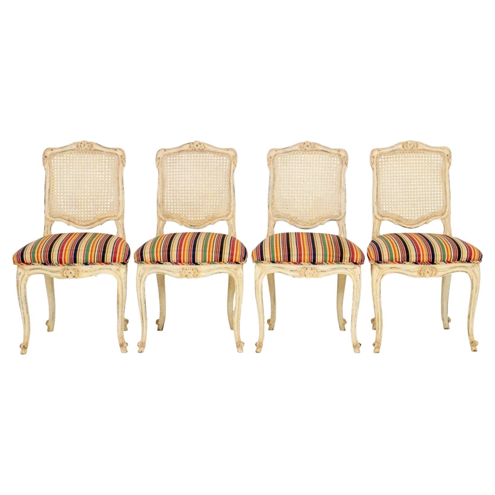 French Provincial Style Dining Chairs, Set of Four For Sale