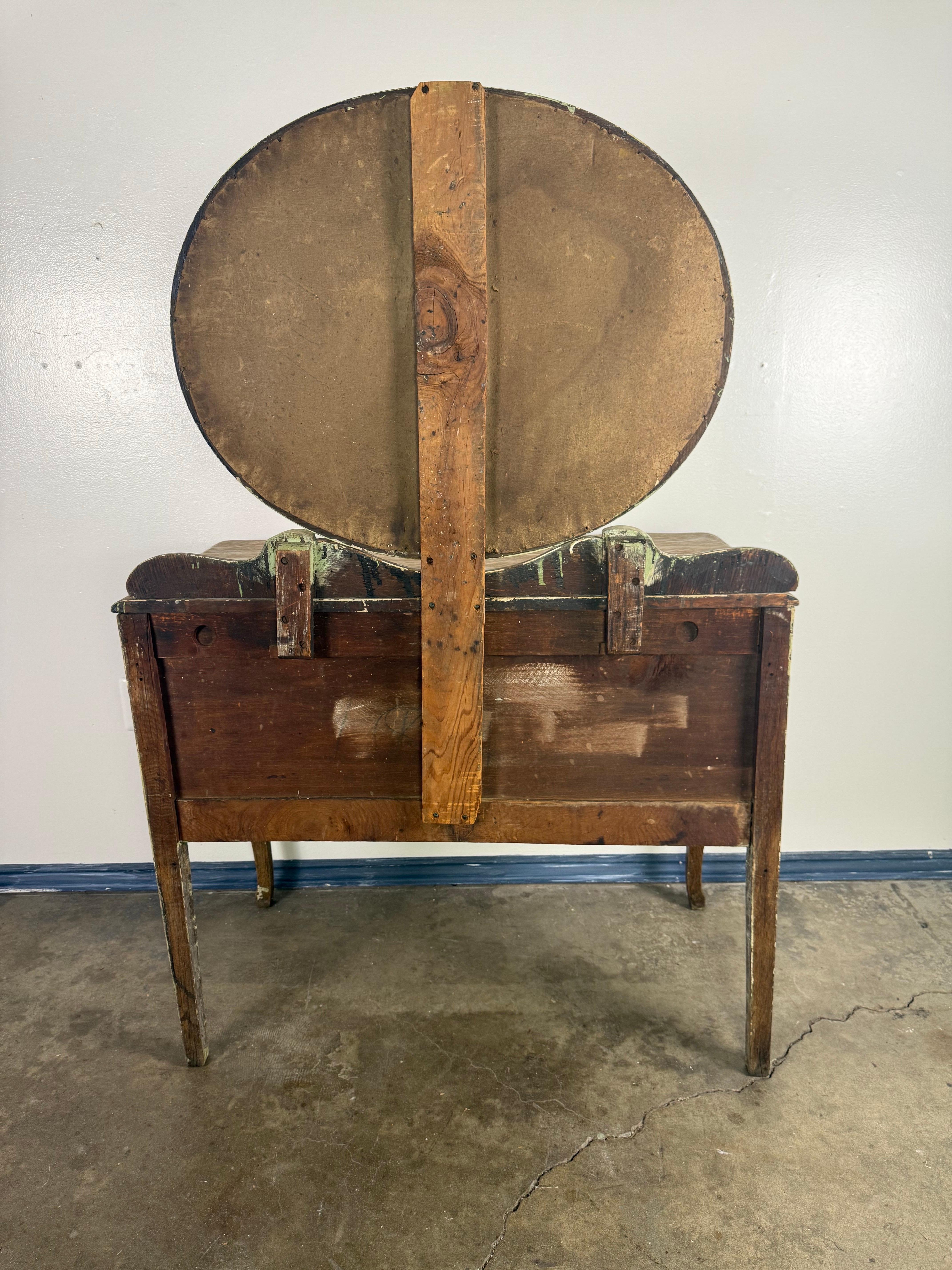 French Provincial Style Dresser w/ Mirror For Sale 12