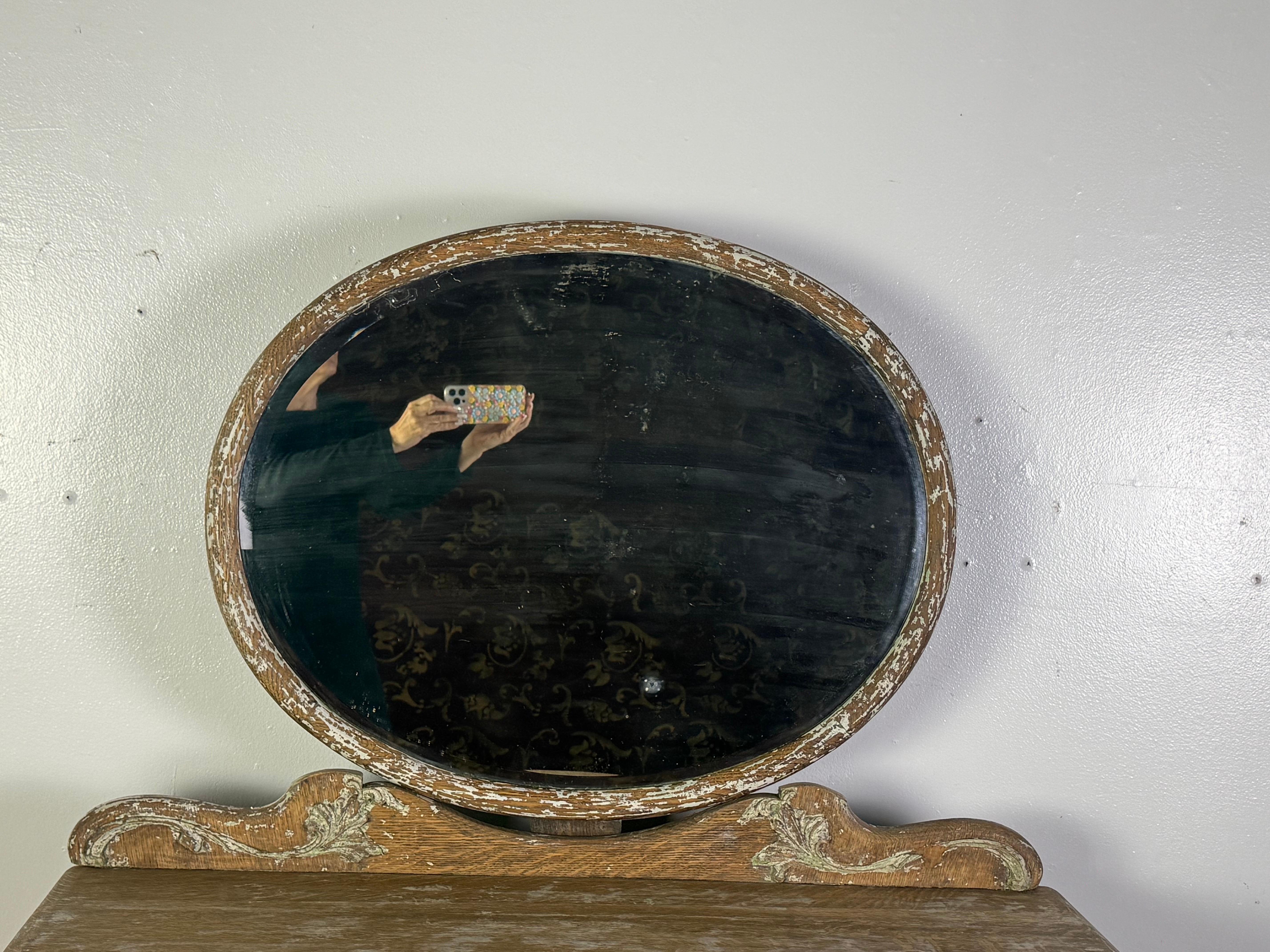 French Provincial Style Dresser w/ Mirror For Sale 1