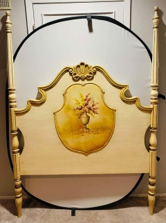 French Provincial Style Hand Painted Headboard
